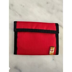 Vintage 1990s Red Miller Beer Velcro Wallet